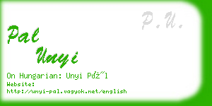 pal unyi business card